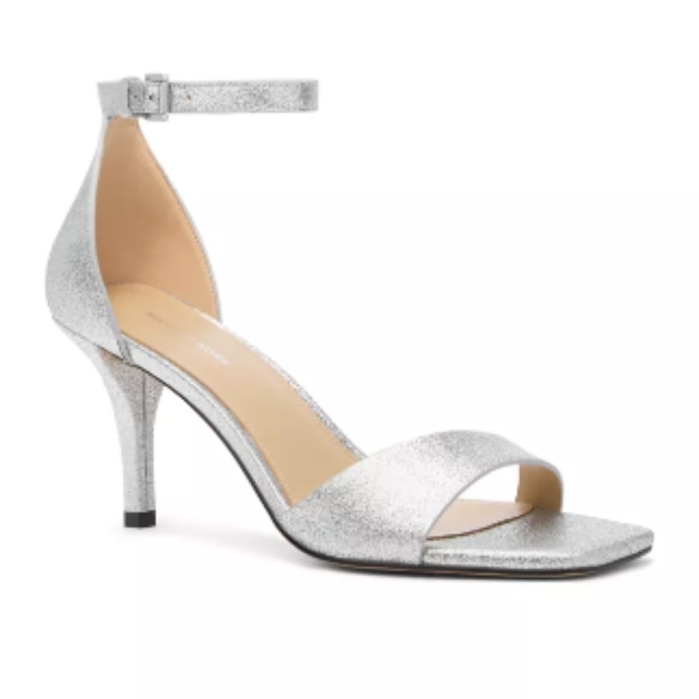 MICHAEL Michael Kors Jaida Heeled Sandals, Silver